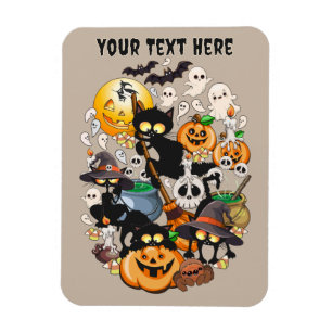 Halloween Cats Funny Party Magnet