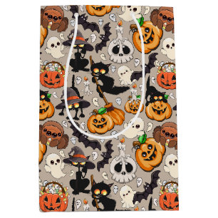 Halloween Cats Funny Party Medium Gift Bag