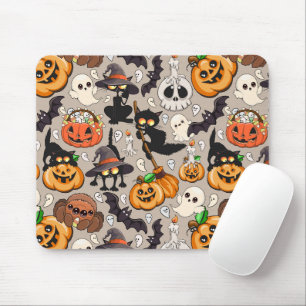 Halloween Cats Funny Party Mouse Pad