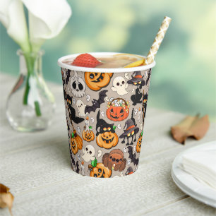 Halloween Cats Funny Party Paper Cups