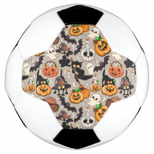 Halloween Cats Funny Party Soccer Ball