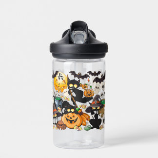 Halloween Cats Funny Party Water Bottle