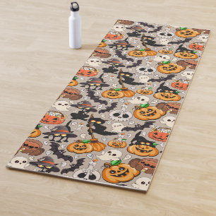 Halloween Cats Funny Party Yoga Mat