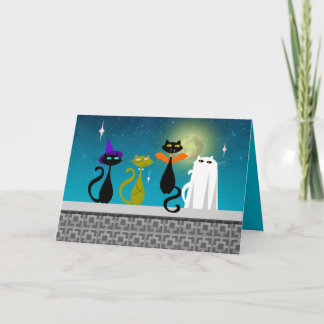 Halloween Cats Holiday Card
