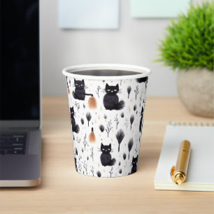 Halloween Cats Paper Cups