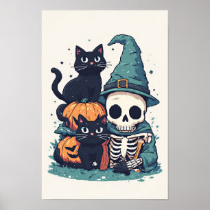 Halloween Cats Poster
