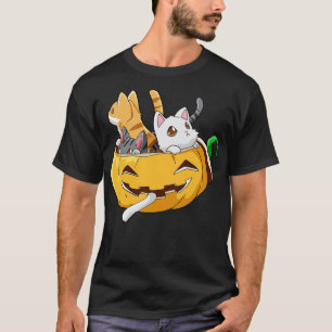 Halloween Cats Pumpkin 2 T-Shirt