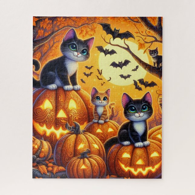 Halloween Cats Puzzle (Vertical)