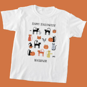 Halloween Cats Spooky Personalized T-Shirt