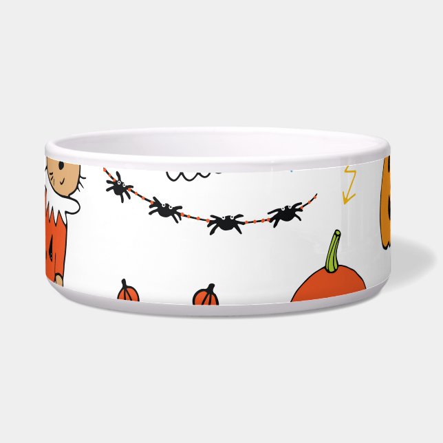 Halloween Cats Vintage Line Pattern (Front)