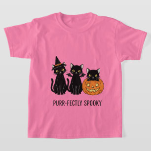 Halloween cats with a pumpkin  T-Shirt