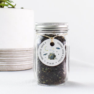 Halloween Cauldron Baby Shower Favour Tags