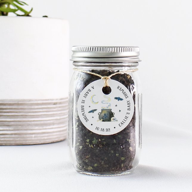 Halloween Cauldron Baby Shower Favour Tags (Creator Uploaded)