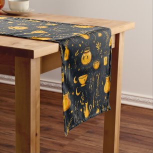 Halloween Cauldrons And Potions  Short Table Runner