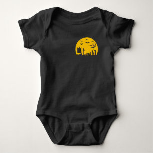 Halloween Cemetery  Baby Bodysuit