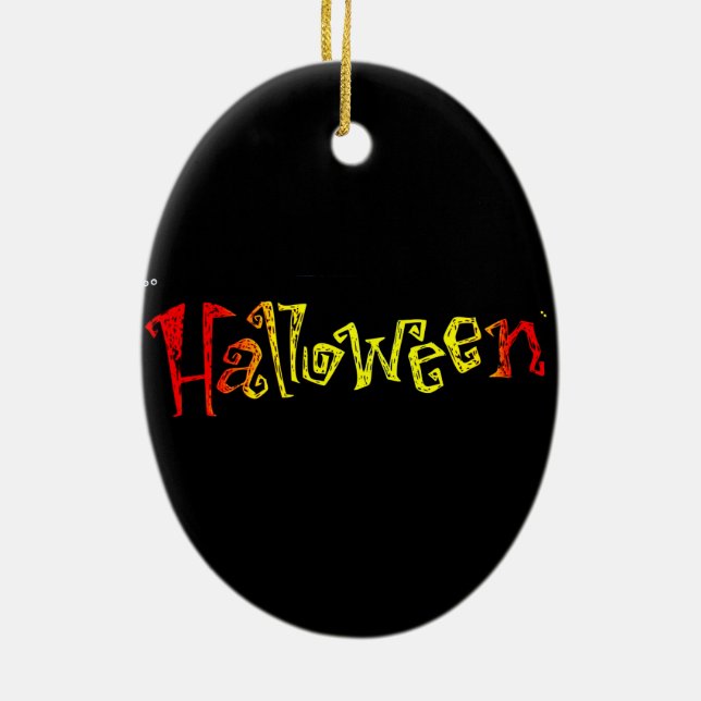 Halloween Ceramic Ornament (Back)