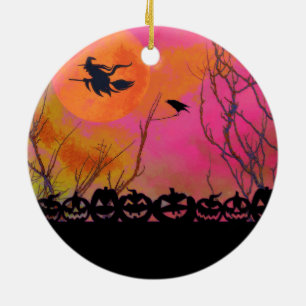 Halloween Ceramic Tree Decoration