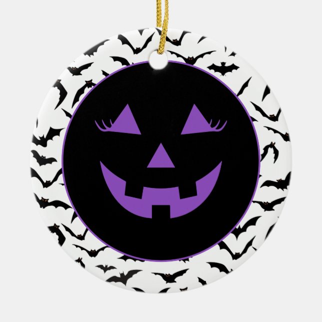 Halloween  ceramic tree decoration (Front)