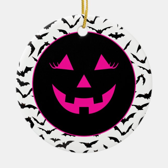 Halloween  ceramic tree decoration (Front)