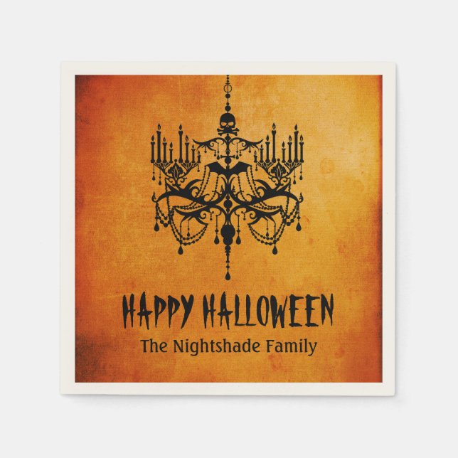 Halloween Chandelier Paper Napkins (Front)