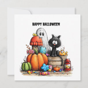Halloween Characters Card