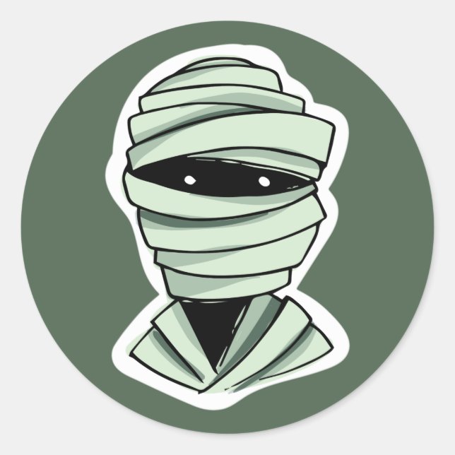 Halloween Characters custom colour stickers 2/4 (Front)