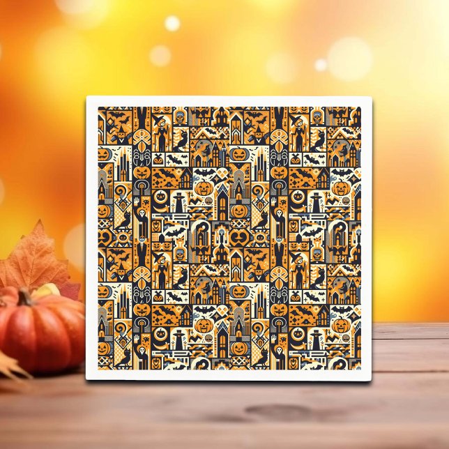 Halloween Characters Napkin (Creator Uploaded)