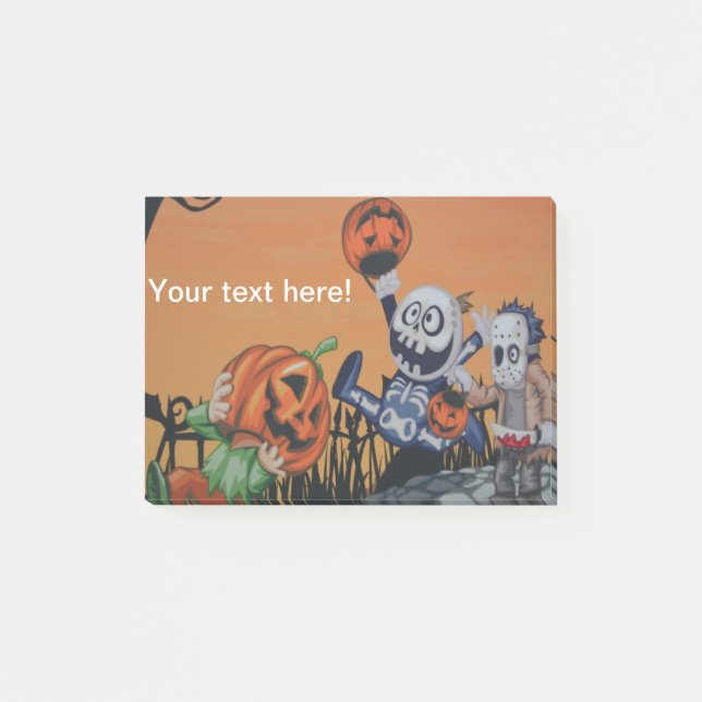 Halloween characters post-it notes (Front)