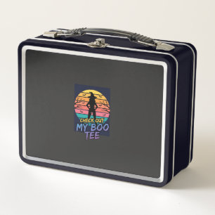 Halloween Check Out My Boo Tee Design_1 Metal Lunch Box