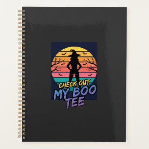 Halloween Check Out My Boo Tee Design_1 Planner