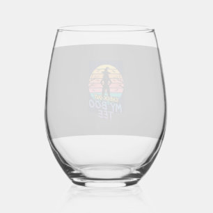 Halloween Check Out My Boo Tee Design_1 Stemless Wine Glass