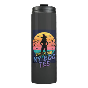 Halloween Check Out My Boo Tee Design_1 Thermal Tumbler