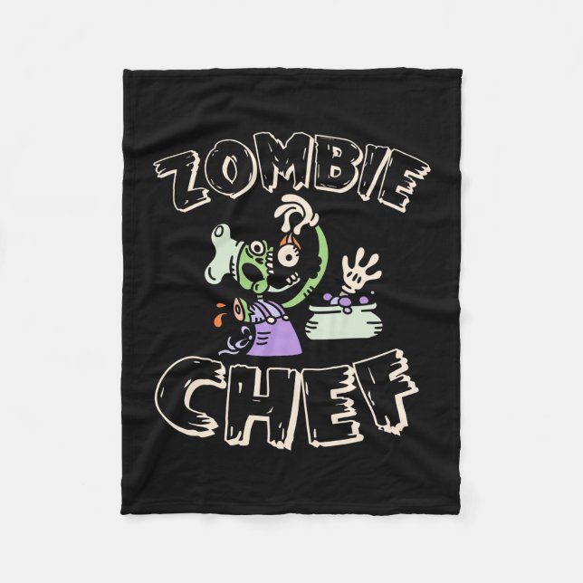 Halloween Chef Fleece Blanket (Front)