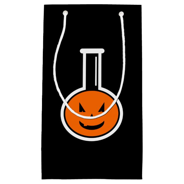 Halloween Chemistry Pumpkin Gift Bag (Front)