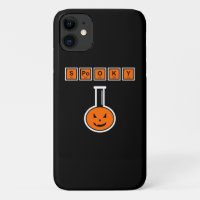 Halloween Chemistry Spooky Pumpkin iPhone 11 Case