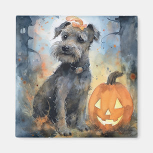 Halloween Chesapeake Bay Terrier With Pumpkins Magnet