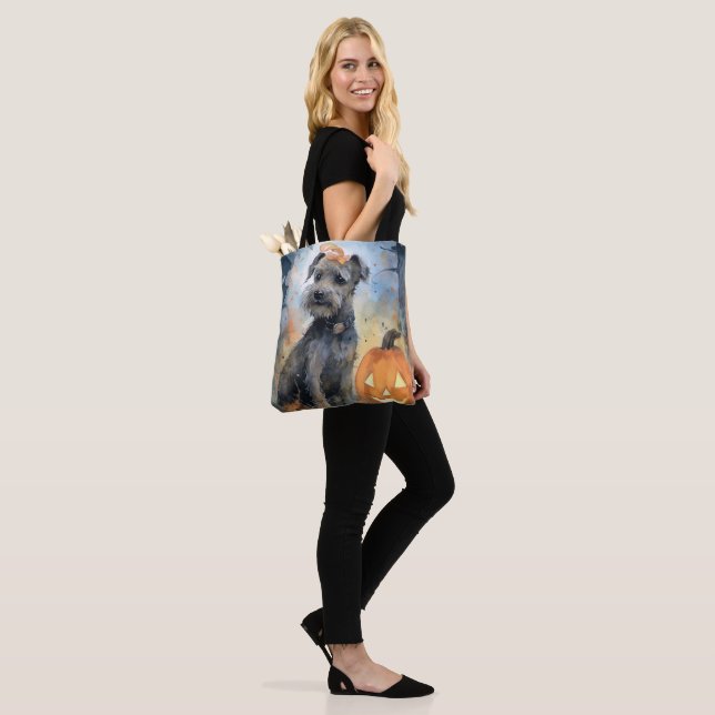 Halloween Chesapeake Bay Terrier With Pumpkins Tote Bag (On Model)