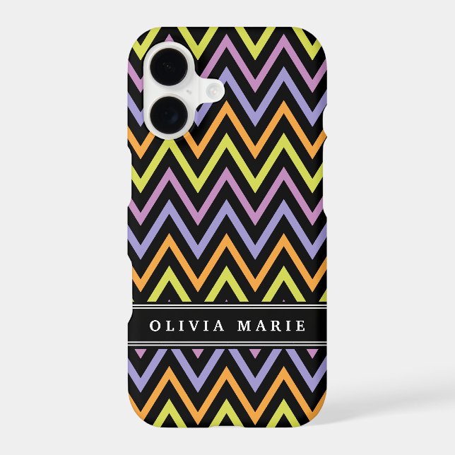 Halloween Chevron Pattern and Name (Back)