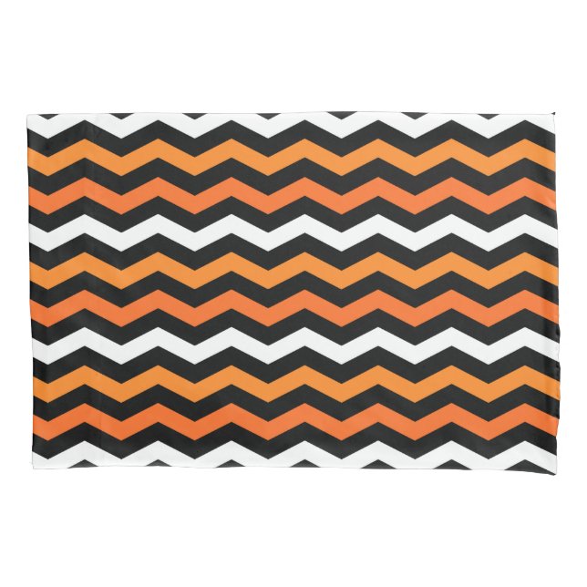 Halloween Chevron Plaid Pillow Case (Front)