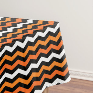 Halloween Chevron Stripe Tablecloth