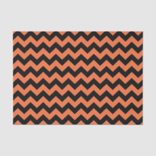 Halloween chevron  tissue paper gift bag stuffer