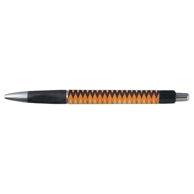 Halloween Chevron Zigzag Pattern – Orange & Black (Front)