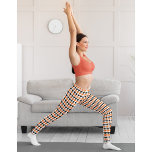 Halloween Chic Orange White Black Pattern Costume Leggings<br><div class="desc">Modern, cool, spooky, chic, stylish, halloween orange white and black geometric triangles pattern, breatheable, hand sewn, womens full length fashion workout sports yoga gym running halloween witch costume leggings pants, that stretches to fit your body, hugs in all the right places, bounces back after washing, and doesn't lose their shape...</div>