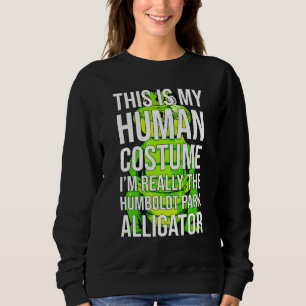Halloween Chicago Humboldt Park Alligator Costume Sweatshirt