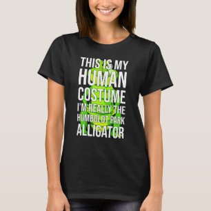 Halloween Chicago Humboldt Park Alligator Costume T-Shirt