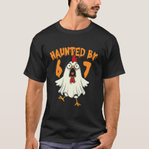 Halloween Chicken Boo Ghost Six Seven Meme Haunted T-Shirt