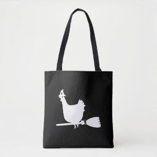 Halloween Chicken Chickens Witch Funny Gift Tote Bag