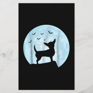 Halloween Chihuahua Dog Gift Trick or Treat Stationery