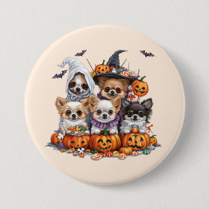 Halloween Chihuahua Dogs 7.5 Cm Round Badge