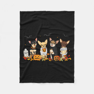 Halloween Chihuahua Ghost Soky Chihuahua Lovers Do Fleece Blanket